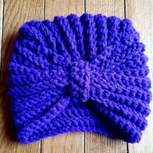 Crochet baby turban